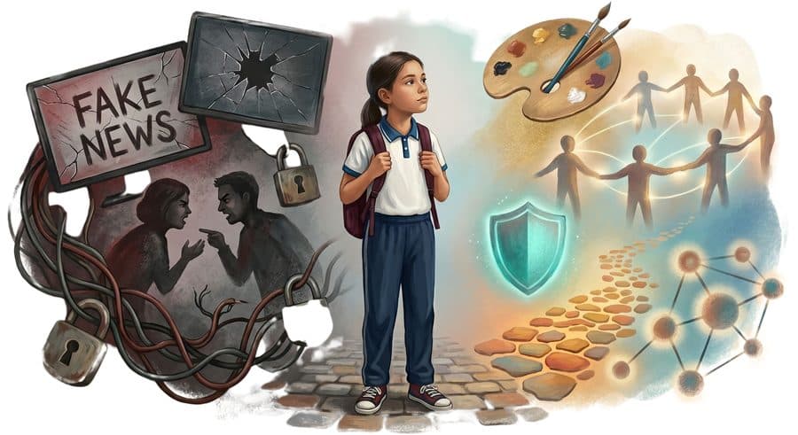 Encruzilhada entre riscos e oportunidades do mundo digital na escola